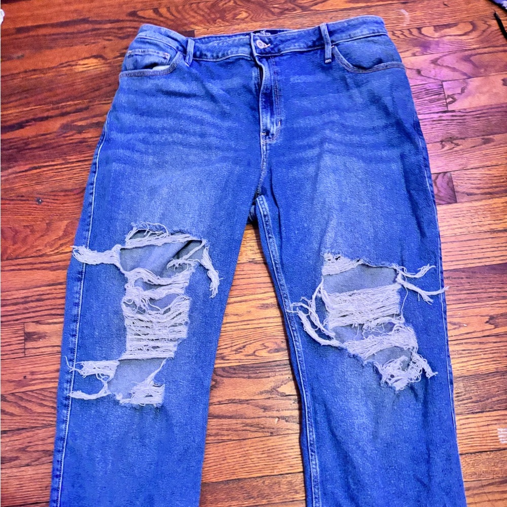 Hollister Curvy Plus Size High Rise Dad Jeans